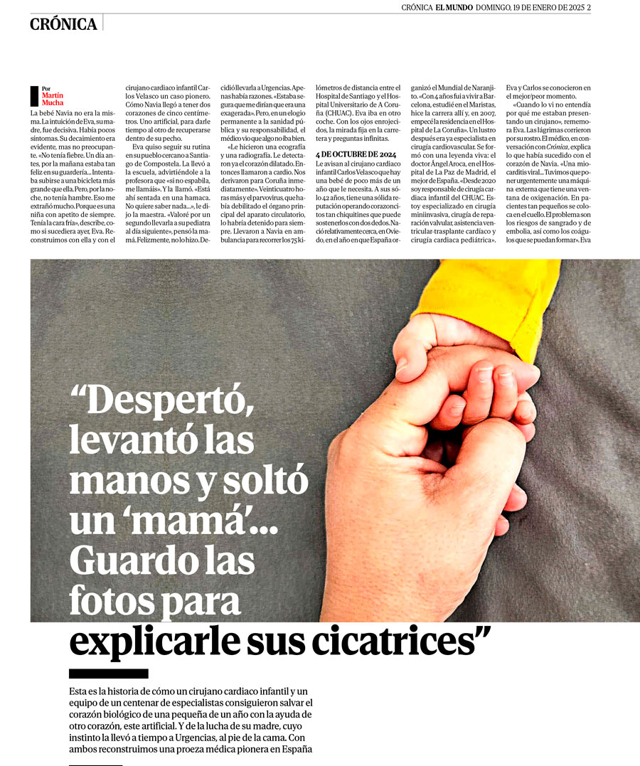 página del periódico El Mundo