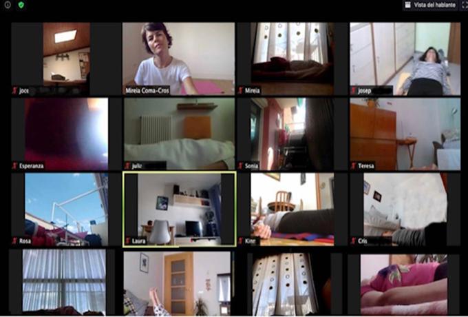 Clase de yoga online
